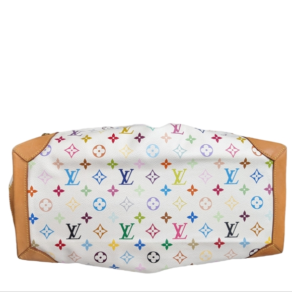 LOUIS VUITTON WHITE MULTI URSULA TOTE BAG - Picture 7 of 16